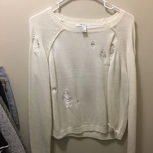 Forever 21 distressed sweater